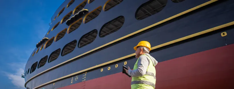 Ancien navire de croisière à quai