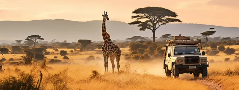 Girafe en Safari Afrique du Sud
