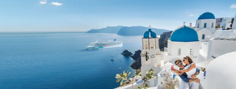 couple en croisière en Grèce 