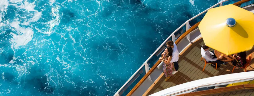 Terrasse d'un navire de croisière