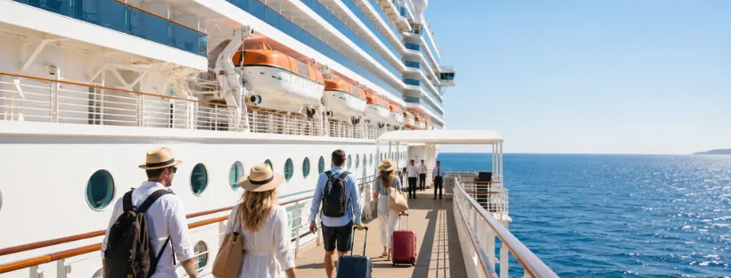 Embarquement et débarquement en croisière