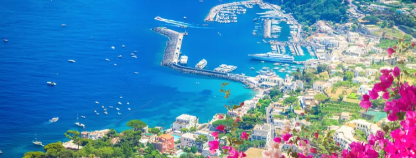 paysage ensoleillé de Capri