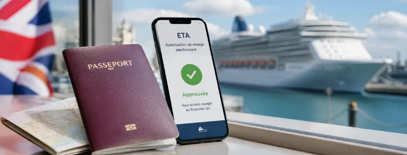 Passeport et ETA pour une croisière au Royaume-Uni