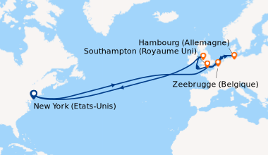 Itinéraire de la croisière New York (Etats-Unis), En mer, En mer, En mer...