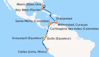 Itinéraire de la croisière Miami (Etats-Unis), Key West (Floride), En me...
