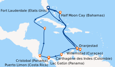 Itinéraire de la croisière Fort Lauderdale (Etats-Unis), Half Moon Cay (...