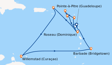Itinéraire de la croisière Trésors Exotiques