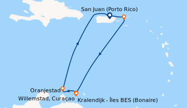 Itinéraire de la croisière San Juan (Porto Rico), Saint Thomas (Charlott...