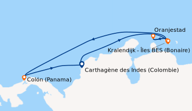 Itinéraire de la croisière Carthagène des Indes (Colombie) , En mer, Kra...