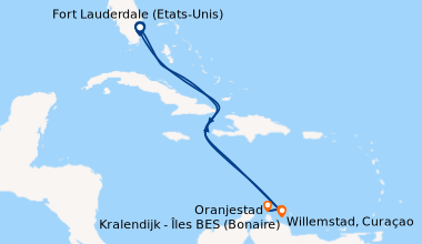 Itinéraire de la croisière Fort Lauderdale (Etats-Unis), En mer, En mer,...