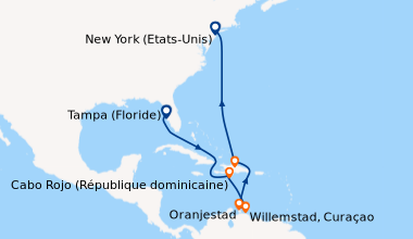 Itinéraire de la croisière Tampa (Floride), En mer, En mer, Cabo Rojo (R...