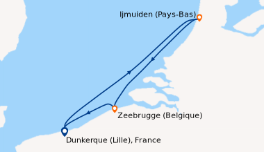 Itinéraire de la croisière Les Venise du Nord