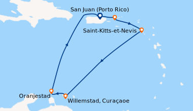 Itinéraire de la croisière San Juan (Porto Rico), Saint Thomas (Charlott...