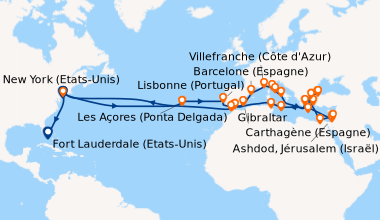 Itinéraire de la croisière New York (Etats-Unis), En mer, En mer, En mer...