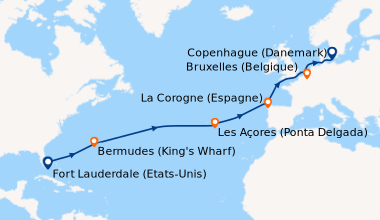 Itinéraire de la croisière Fort Lauderdale (Etats-Unis), En mer, En mer,...