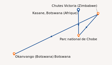 Itinéraire de la croisière Les trésors de l’Afrique Australe