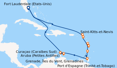 Itinéraire de la croisière Fort Lauderdale (Etats-Unis), En mer, En mer,...
