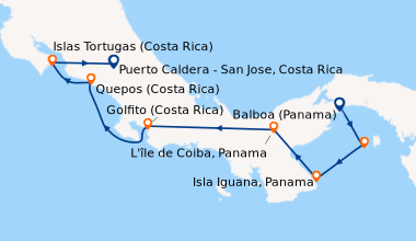 Itinéraire de la croisière Balboa (Panama), San Jose Island (Panama), Is...