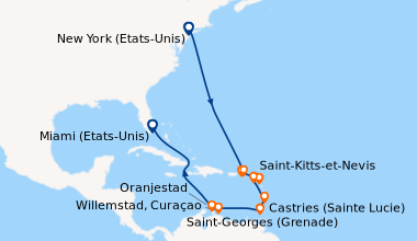 Itinéraire de la croisière New York (Etats-Unis), En mer, En mer, En mer...