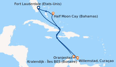 Itinéraire de la croisière Fort Lauderdale (Etats-Unis), En mer, En mer,...