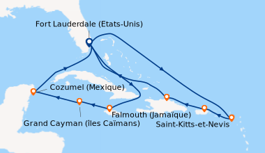 Itinéraire de la croisière Fort Lauderdale (Etats-Unis), Princess Cays (...