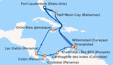 Itinéraire de la croisière Fort Lauderdale (Etats-Unis), Half Moon Cay (...