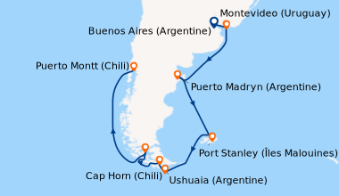 Itinéraire de la croisière Buenos Aires (Argentine), Buenos Aires (Argen...