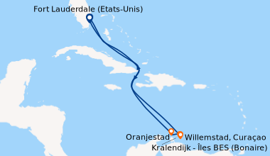 Itinéraire de la croisière Fort Lauderdale (Etats-Unis), En mer, En mer,...