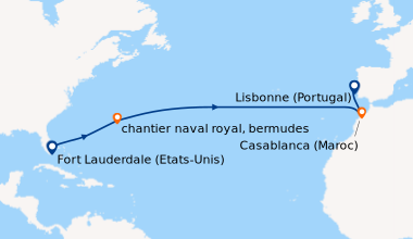 Itinéraire de la croisière Miami (Etats-Unis), En mer, En mer, En mer, E...