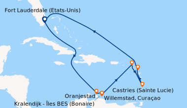Itinéraire de la croisière Fort Lauderdale (Etats-Unis), En mer, En mer,...