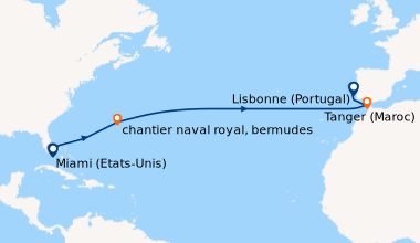 Itinéraire de la croisière Miami (Etats-Unis), En mer, En mer, En mer, E...