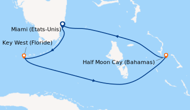 Itinéraire de la croisière Miami (Etats-Unis), Key West (Floride), En me...