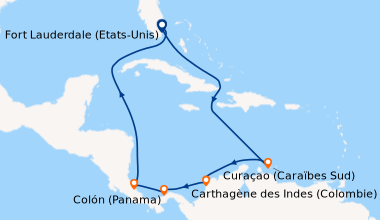 Itinéraire de la croisière Fort Lauderdale (Etats-Unis), En mer, En mer,...
