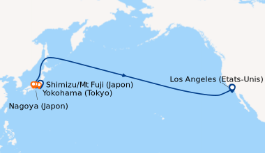 Itinéraire de la croisière Yokohama (Tokyo), Shimizu/Mt Fuji (Japon), Na...