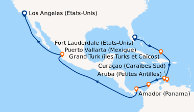 Itinéraire de la croisière Fort Lauderdale (Etats-Unis), En mer, Grand T...