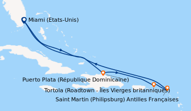 Itinéraire de la croisière Miami (Etats-Unis), En mer, Puerto Plata (Rép...