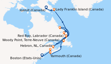 Itinéraire de la croisière Iqaluit (Canada), Lady Franklin Island (Canad...