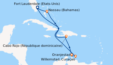 Itinéraire de la croisière Fort Lauderdale (Etats-Unis), En mer, En mer,...