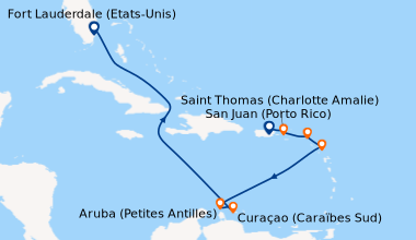Itinéraire de la croisière San Juan (Porto Rico), Saint Thomas (Charlott...