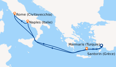 Itinéraire de la croisière Kusadasi (Turquie), Marmaris (Turquie), En me...