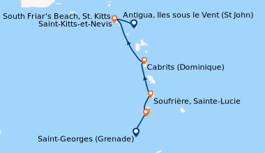 Itinéraire de la croisière Saint-Georges (Grenade), Baie de l’Amirauté (...
