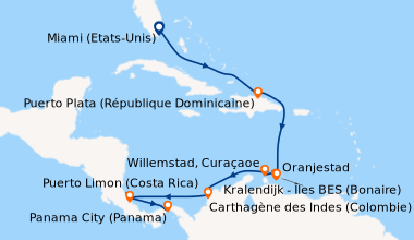 Itinéraire de la croisière Miami (Etats-Unis), En mer, Puerto Plata (Rép...