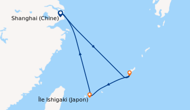 Itinéraire de la croisière Shanghai (Chine), En mer, Okinawa (Nagagusuku...
