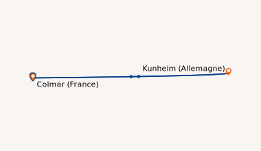 Itinéraire de la croisière Traditions et féeries des marchés de Noël sur les canaux d'Alsace (CKC_XMASPP)
