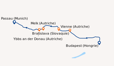 Itinéraire de la croisière Le beau Danube bleu (BUC_PP)