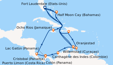 Itinéraire de la croisière Fort Lauderdale (Etats-Unis), En mer, En mer,...