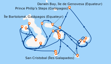Itinéraire de la croisière San Cristobal (Îles Galapados), Kicker Rock (...