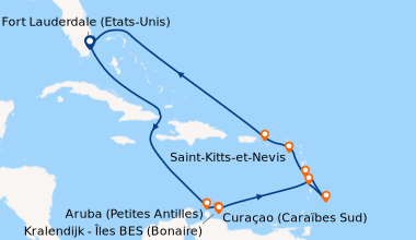 Itinéraire de la croisière Fort Lauderdale (Etats-Unis), En mer, En mer,...