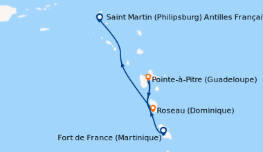 Itinéraire de la croisière Antilles, Dominique