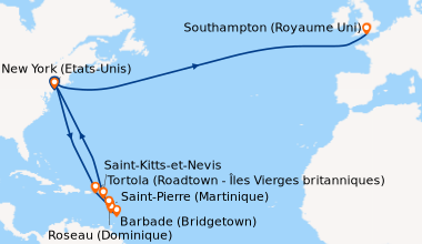 Itinéraire de la croisière New York (Etats-Unis), En mer, En mer, En mer...